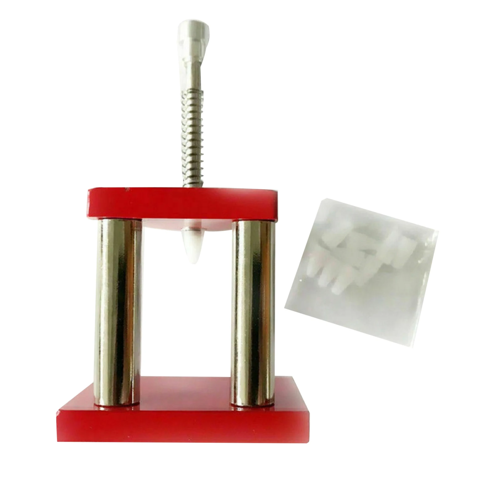 For Watchmaker Watch Manual Needle Extractor Watch Hand Needle Remover Presser Fitting Tool with 6 Plastic Dies Watch Tool