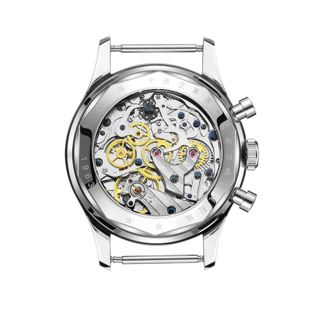 Seakoss Men 1963 Chronograph 38mm 40mm Acrylic Sapphire Glass Luminous Seagull ST1901 Movement Pilot Aviation Mechanical Watches
