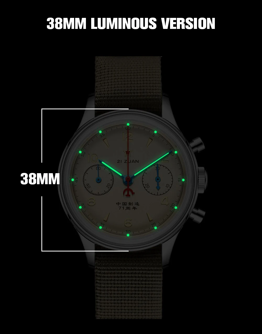 Seakoss Men 1963 Chronograph 38mm 40mm Acrylic Sapphire Glass Luminous Seagull ST1901 Movement Pilot Aviation Mechanical Watches