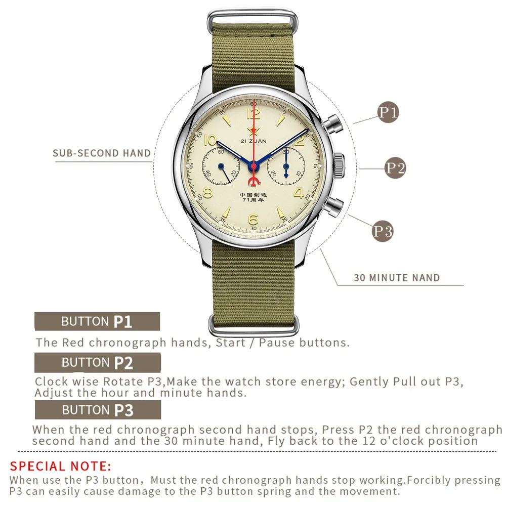Seakoss Men 1963 Chronograph 38mm 40mm Acrylic Sapphire Glass Luminous Seagull ST1901 Movement Pilot Aviation Mechanical Watches