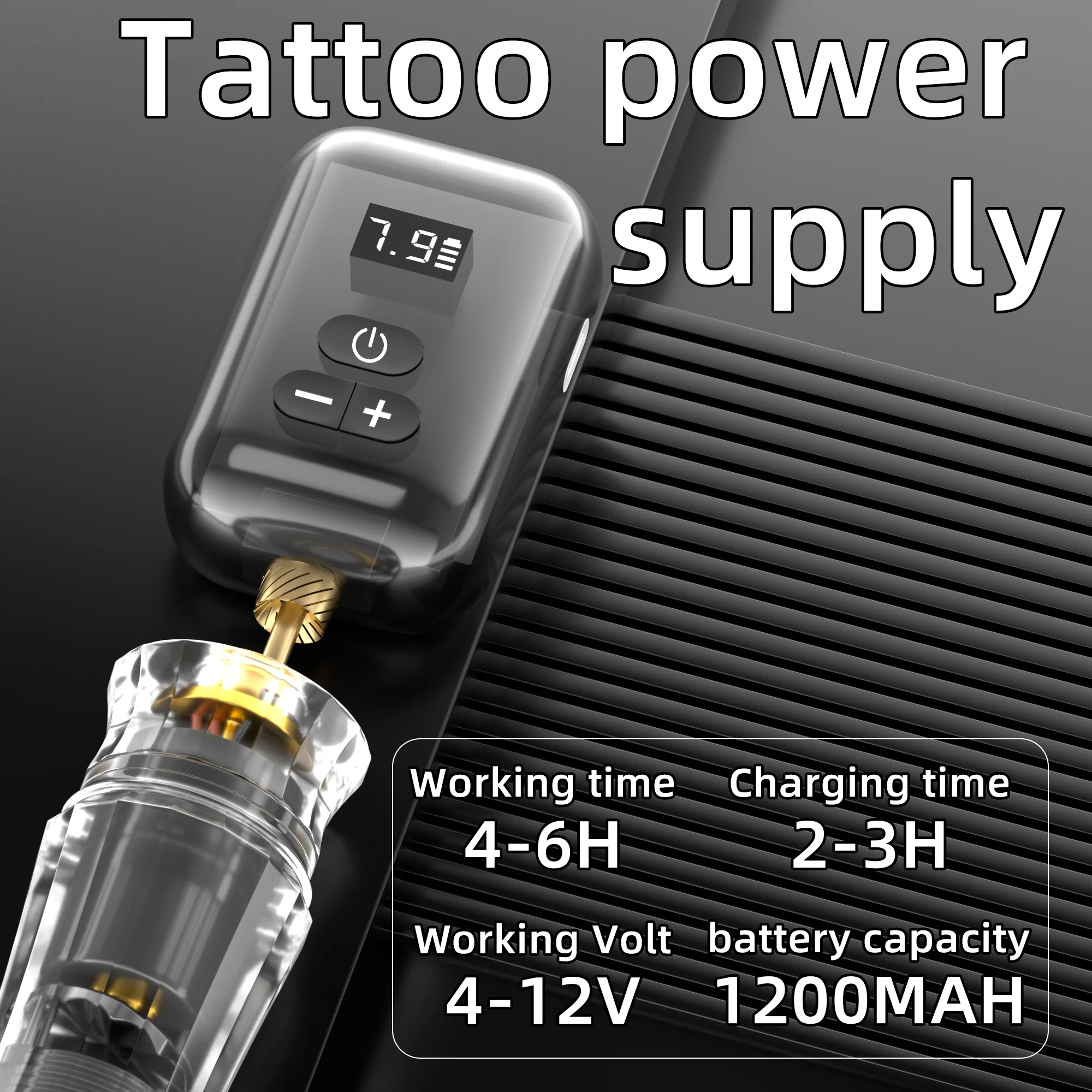 POSEIDON Tattoo Kit High Quality Tattoo Pen Kit For Permanent Makeup Tattoo Machine Kit Transparently Wireless Tattoo Gun Kit