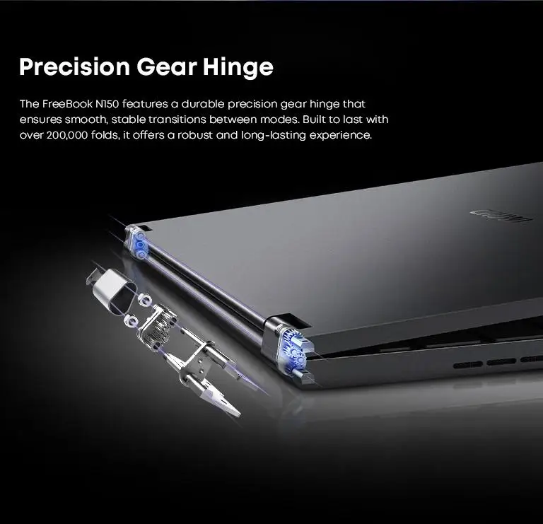 CHUWI FreeBook 2-in-1 Touch Screen Laptop 13.4'' Intel N150 16GB LPDDR5 RAM 512GB SSD FHD 2520x1680 WiFi6 BT5.2 Windows 11