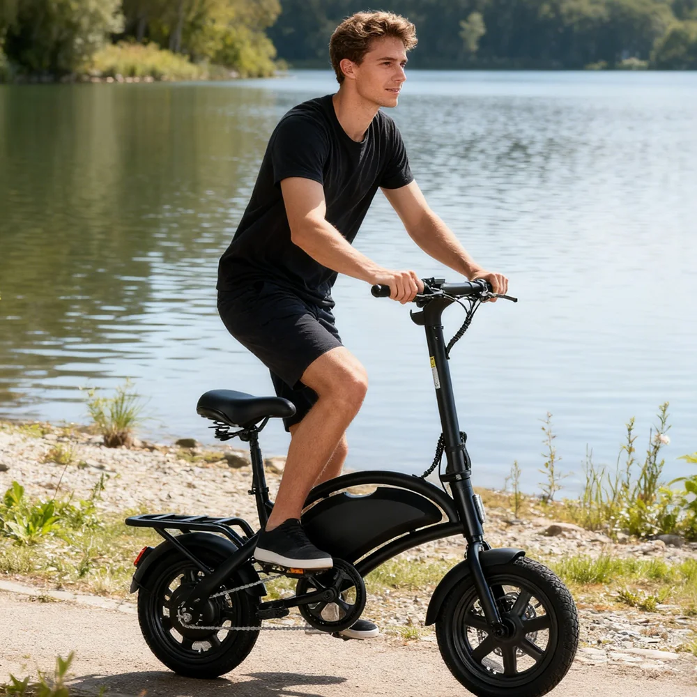 【1 Year Warranty】D3F Electric Bicycle Peak 500W Motor 36V7.8AH Lithium Battery Electric Bike,20mph City E-bike UL2849