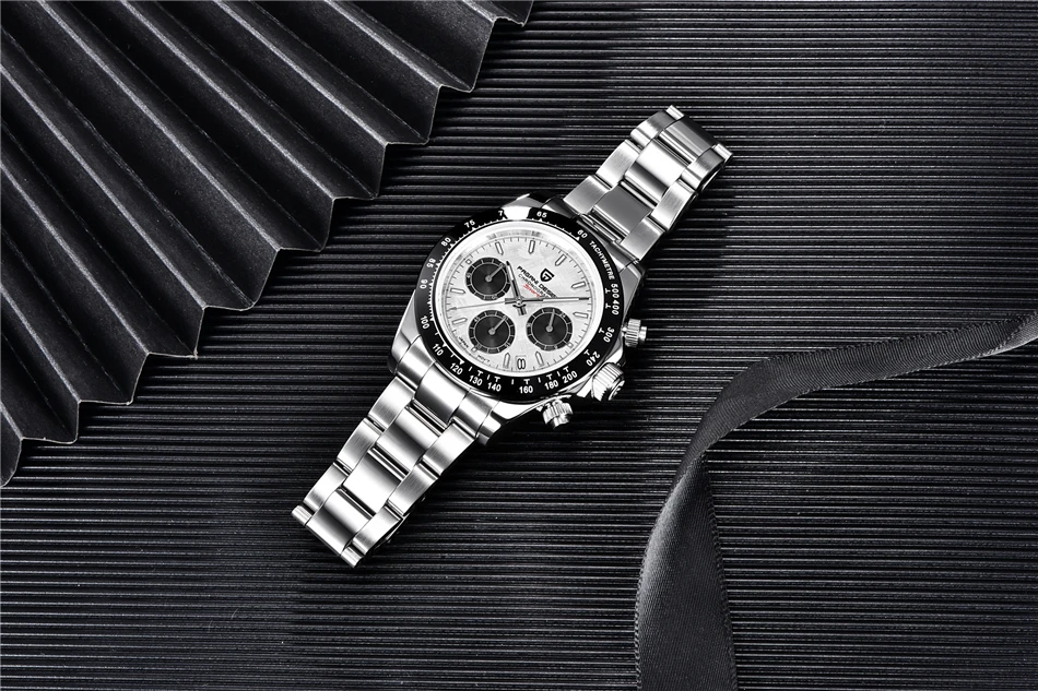 40mm New V2 PAGANI DESIGN Classic fashion Men Quartz Watches Sapphire Retro Chronograph Stainless Steel Waterproof Watch for Men