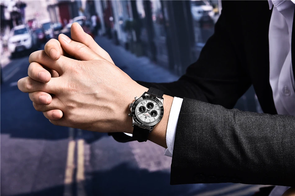 40mm New V2 PAGANI DESIGN Classic fashion Men Quartz Watches Sapphire Retro Chronograph Stainless Steel Waterproof Watch for Men