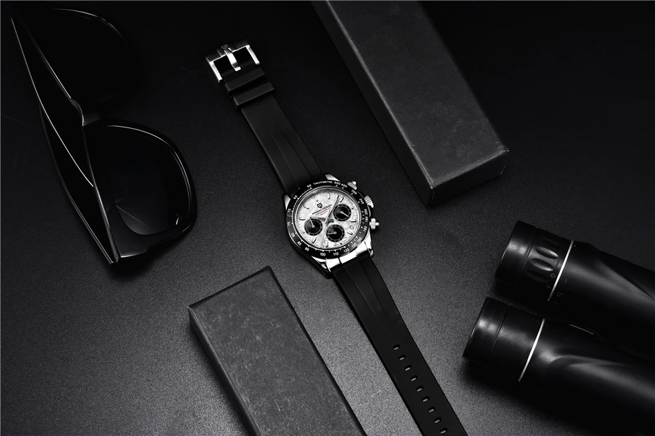 40mm New V2 PAGANI DESIGN Classic fashion Men Quartz Watches Sapphire Retro Chronograph Stainless Steel Waterproof Watch for Men