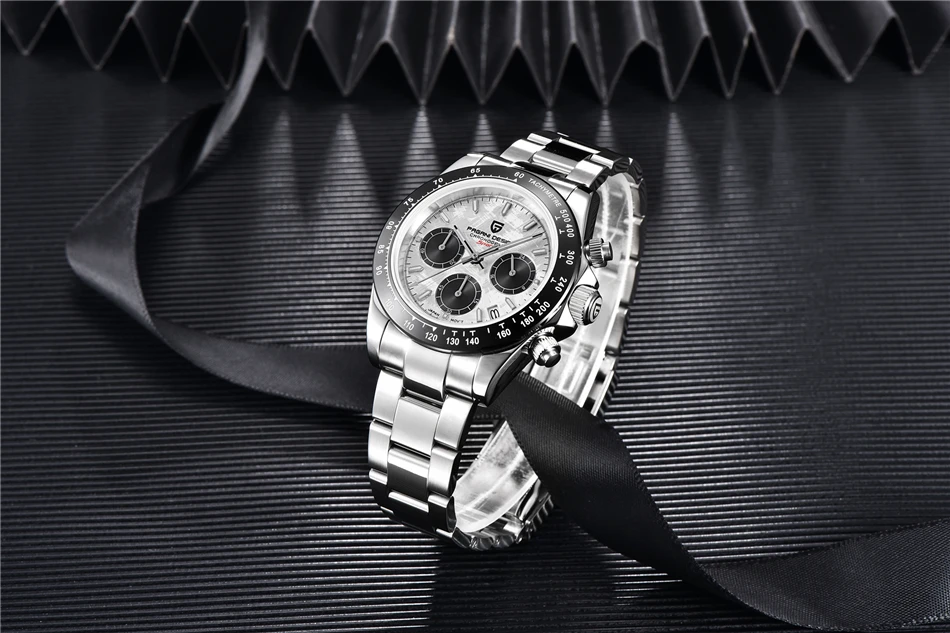 40mm New V2 PAGANI DESIGN Classic fashion Men Quartz Watches Sapphire Retro Chronograph Stainless Steel Waterproof Watch for Men