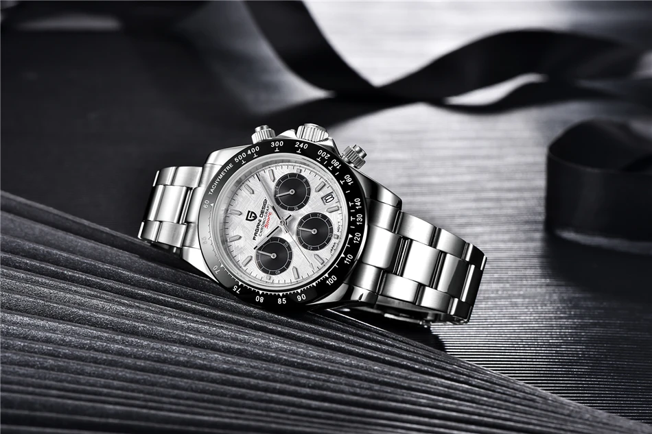 40mm New V2 PAGANI DESIGN Classic fashion Men Quartz Watches Sapphire Retro Chronograph Stainless Steel Waterproof Watch for Men
