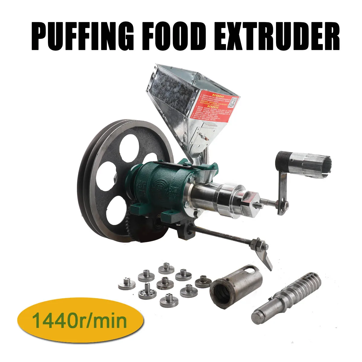 25Kg/h Snack Extruder Corn Rice Food Extrude Puffing Machine Twisted Hollow Stick Solid Crispy Popper Bulking Machine