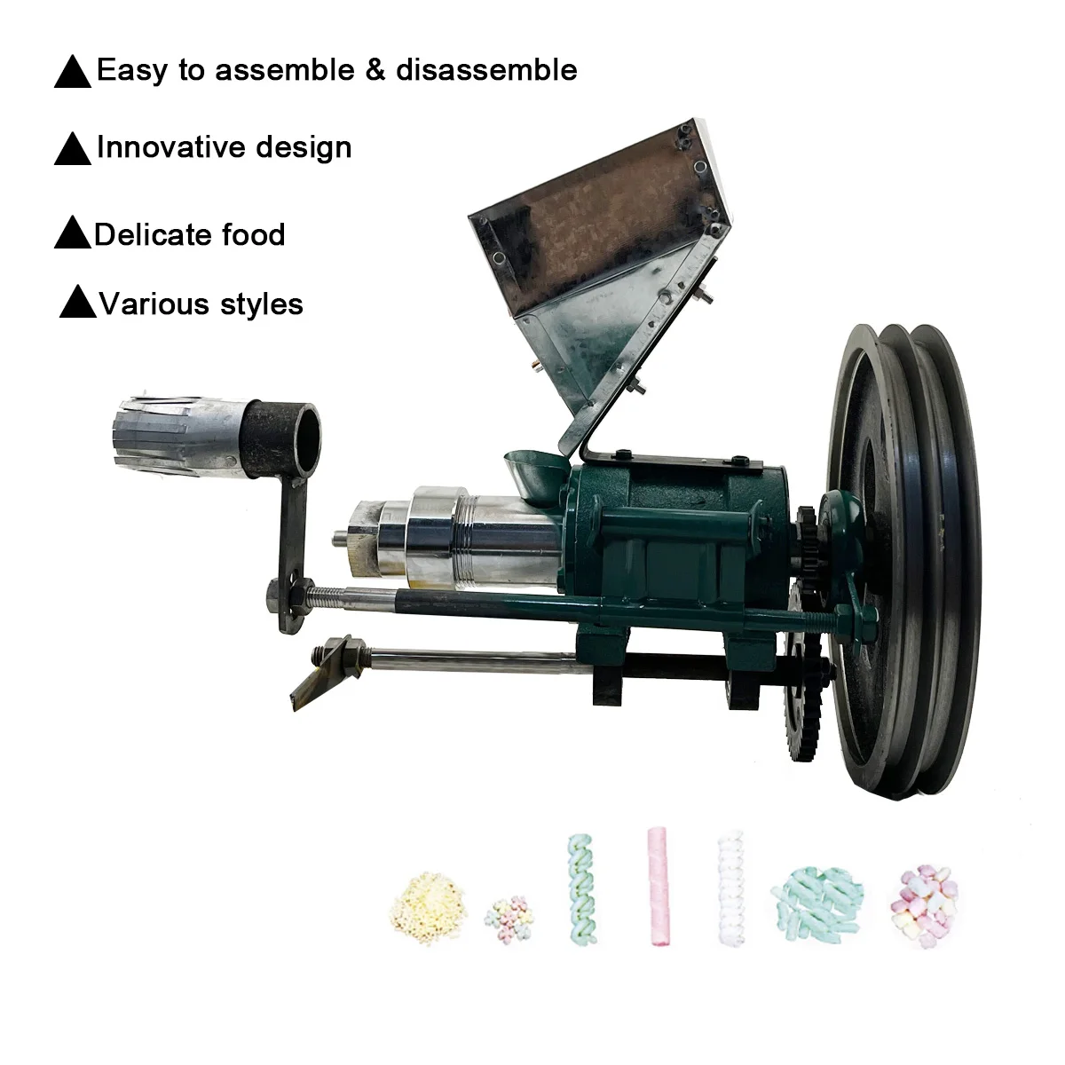 25Kg/h Snack Extruder Corn Rice Food Extrude Puffing Machine Twisted Hollow Stick Solid Crispy Popper Bulking Machine