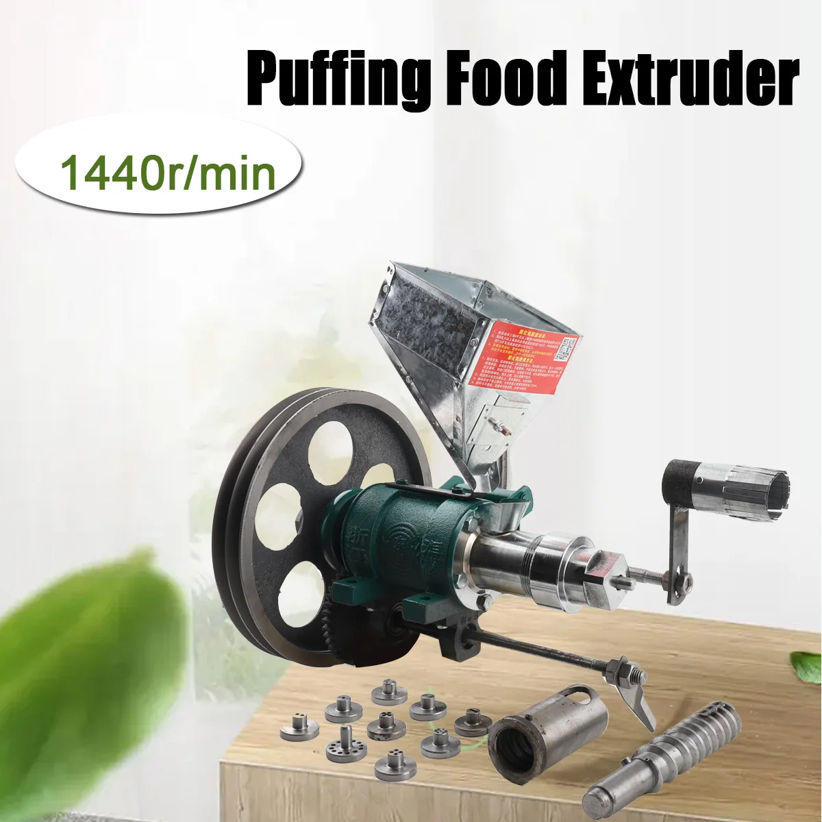 25Kg/h Snack Extruder Corn Rice Food Extrude Puffing Machine Twisted Hollow Stick Solid Crispy Popper Bulking Machine