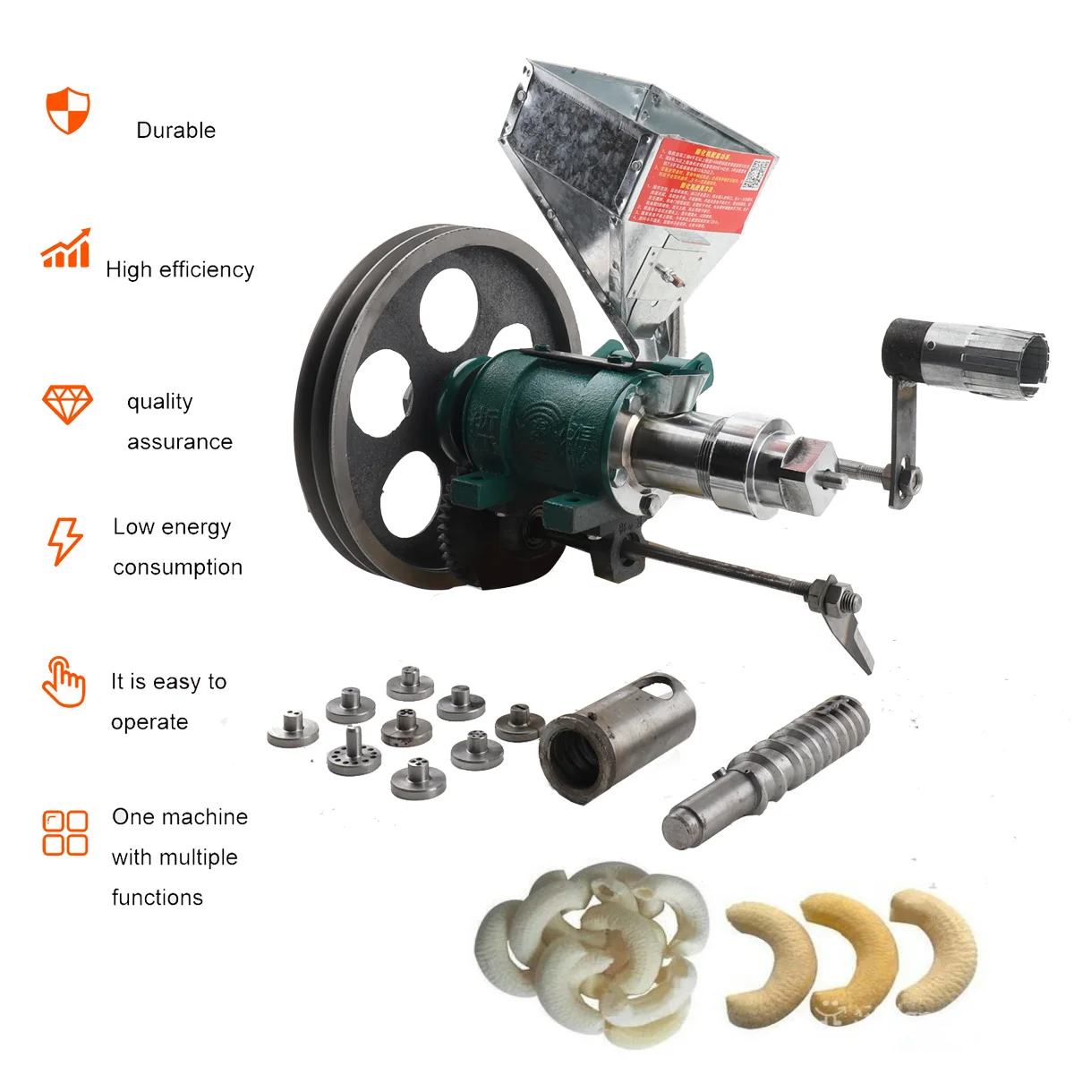 25Kg/h Snack Extruder Corn Rice Food Extrude Puffing Machine Twisted Hollow Stick Solid Crispy Popper Bulking Machine