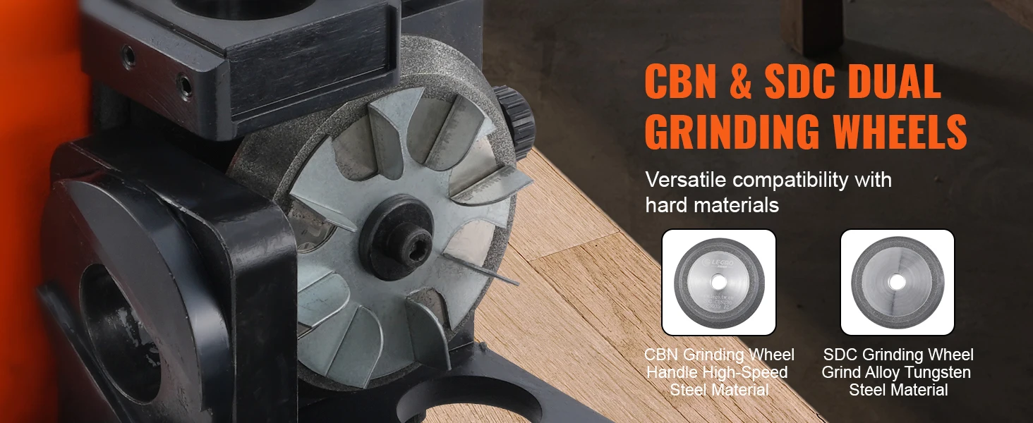 SucceBuy Drill Bits Sharpener 3-13mm Mill Grinder Sharpener Portable Sharpening Angle Grinder w/ 11 Collet For Factory Workshop