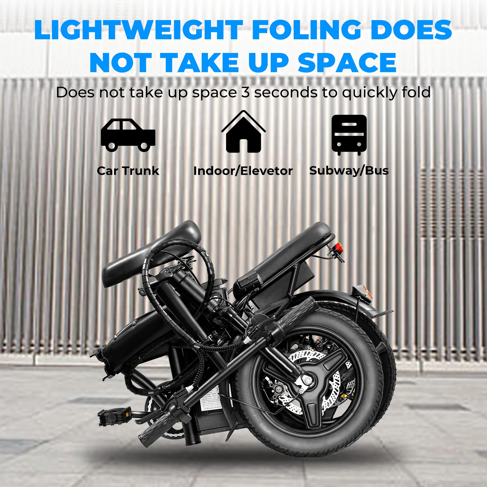 Adult Electric Bike, 20 MPH,560W Motor,48V Removable Battery,14inch Folding Electric Bike,Maximum 32 Miles,1Year Warranty Ebike