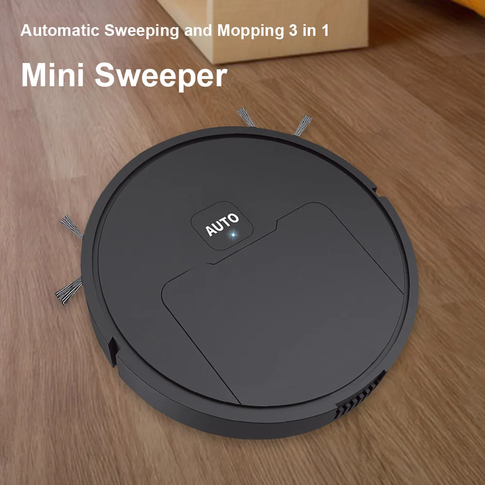 Robotic Vacuum 3-in-1 Cleaner With Integrated Home Sweeping, Mopping Cleaning USB Charging Vacuum Cleaner 1000Pa for Home Floor