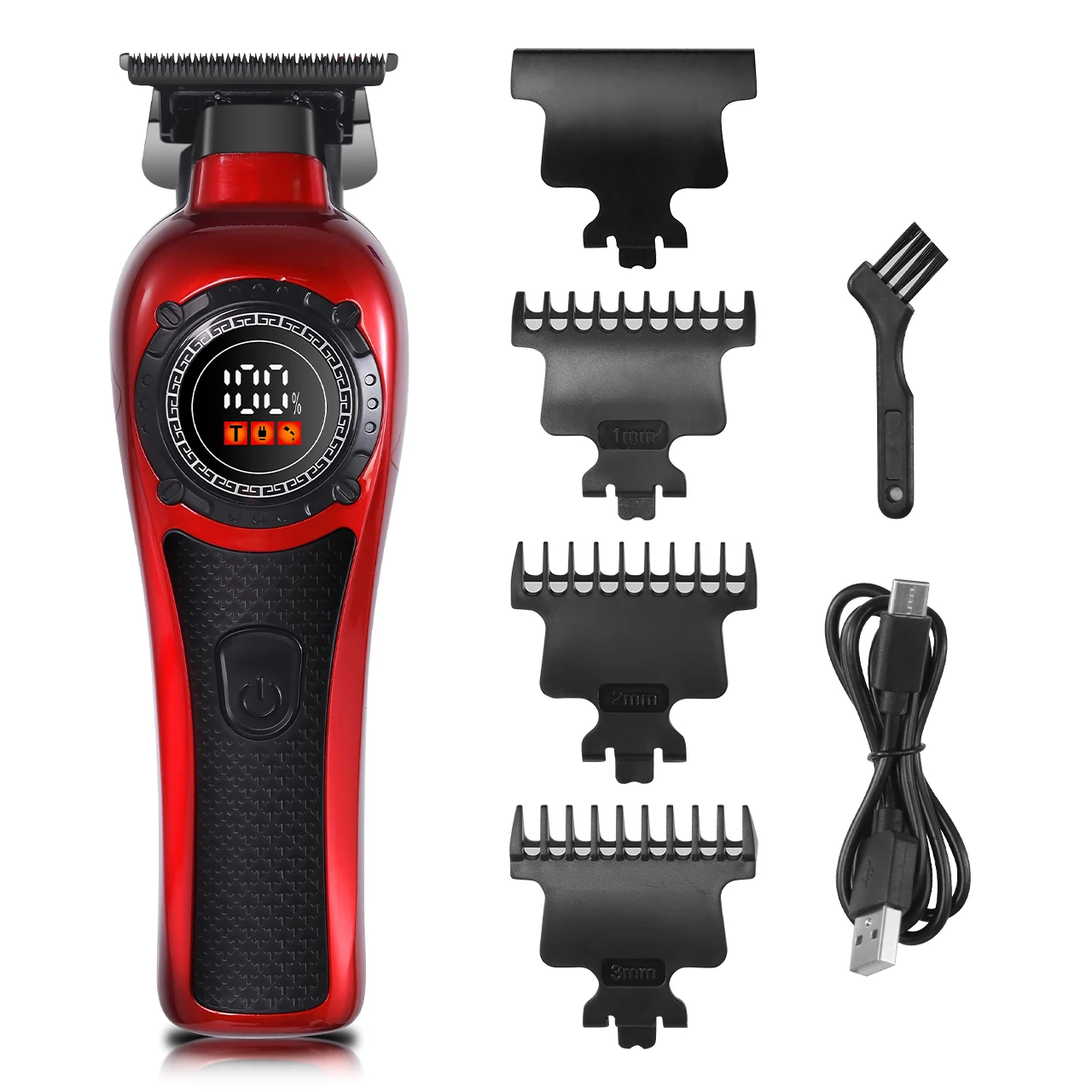 Solimpia Professional Hair Trimmer Man Electric Hair Clipper Barber Shop Carving Machine DLC Blade 7000RPM Rotating Motor