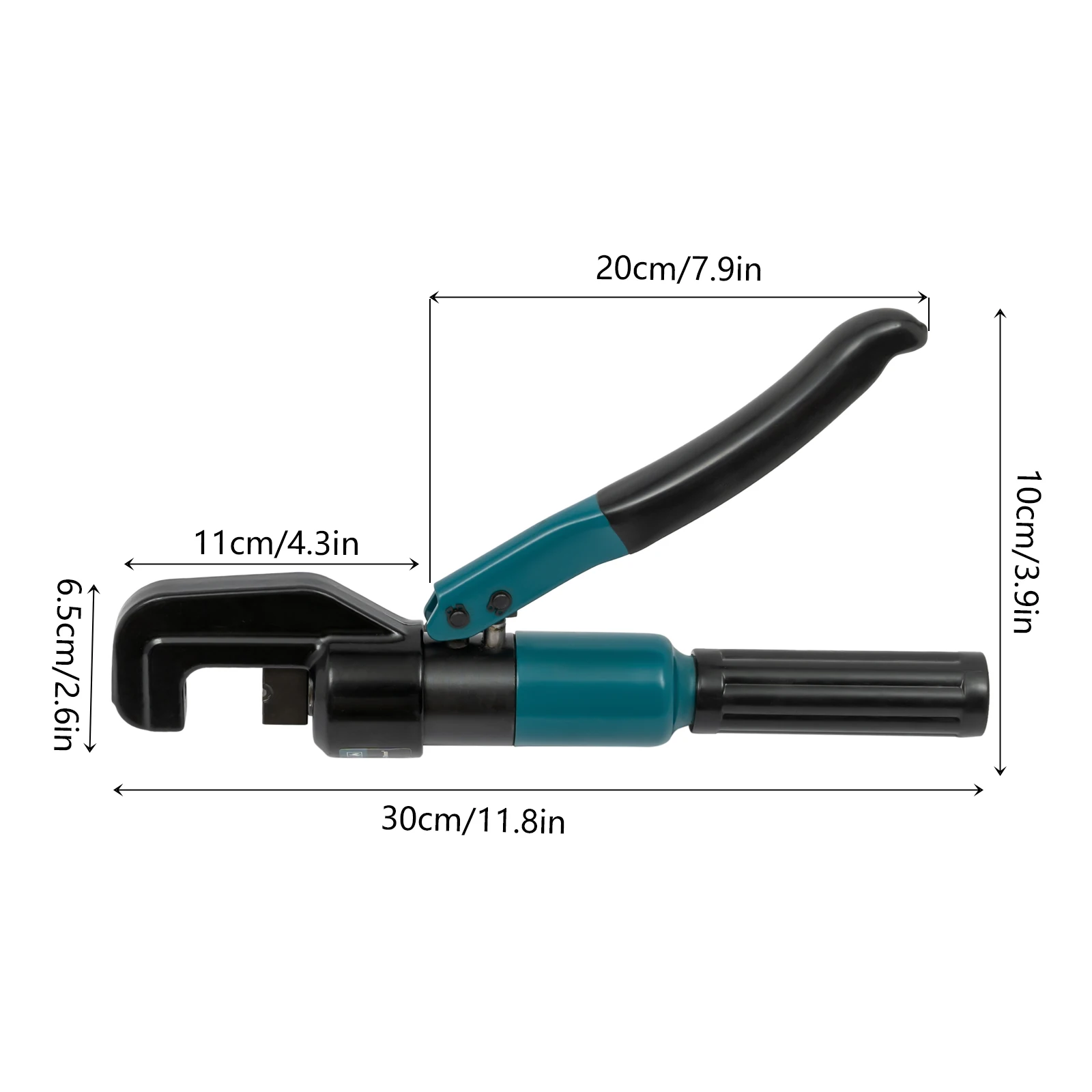 8T Hydraulic Crimping Tool 4-70mm² Wire Crimper Copper Aluminum Terminals with 8 Dies
