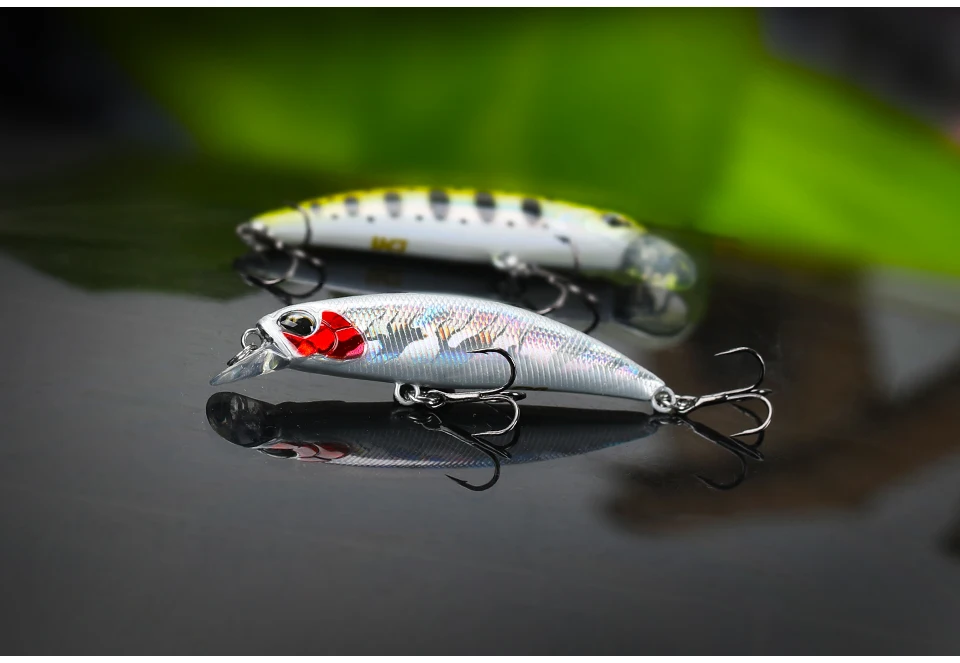 TSURINOYA 60S Sinking Minnow Fishing Lure DW67 60mm 6.1g Artificial Hard Bait Pike Bass Trout Jerkbait River Wobbler Crankbait