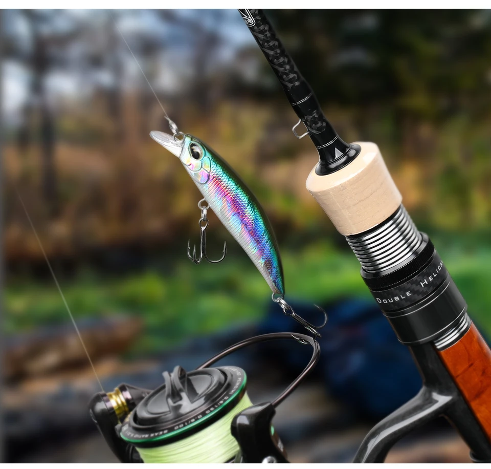 TSURINOYA 60S Sinking Minnow Fishing Lure DW67 60mm 6.1g Artificial Hard Bait Pike Bass Trout Jerkbait River Wobbler Crankbait