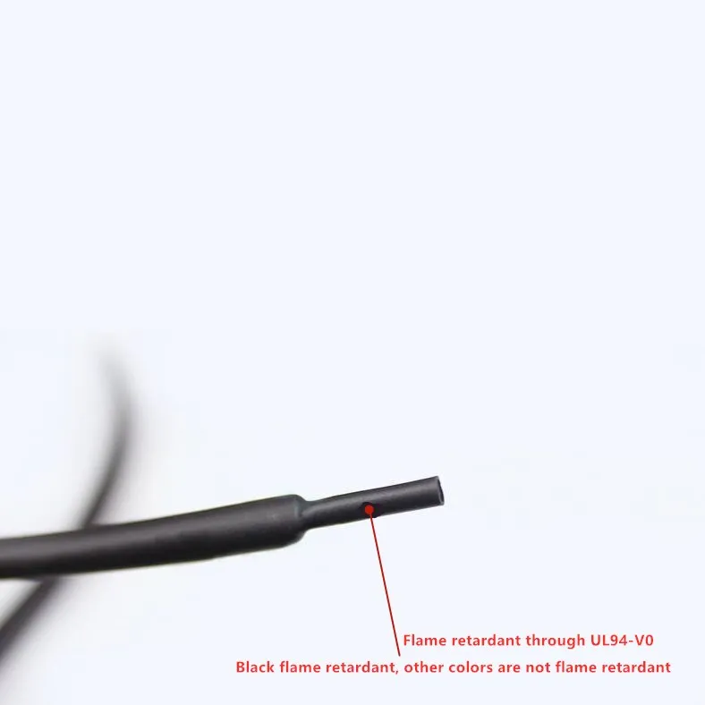 5 /1 METER/LOT BLACK 1mm 1.5mm 2mm 2.5mm 3mm 3.5mm 4mm 5mm 6mm Heat Shrink Tubing Tube