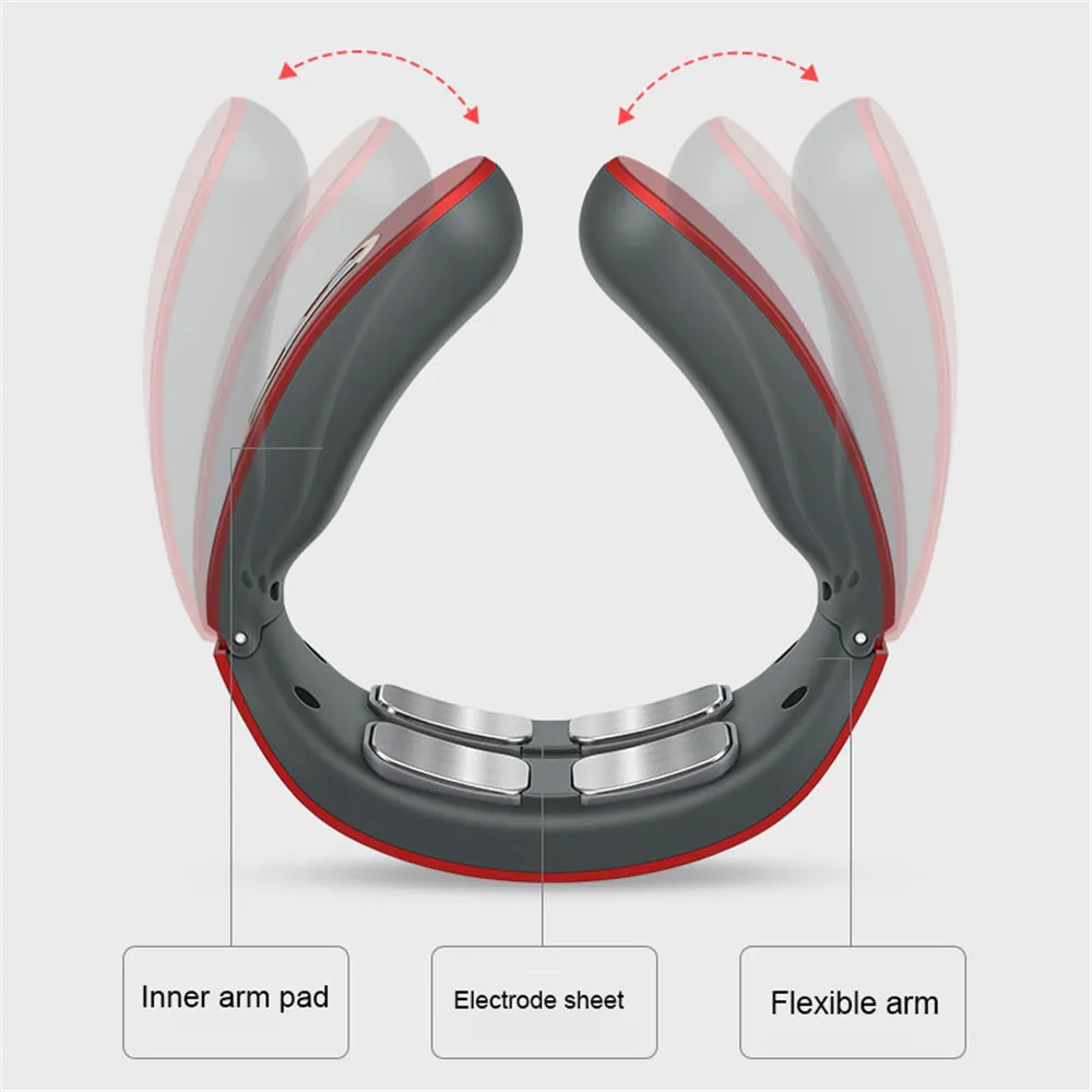 Smart Electric Massage Machine Neck and Shoulder Pulse Massager Kneading TENS Wireless Cervical Vertebra Relax Relief