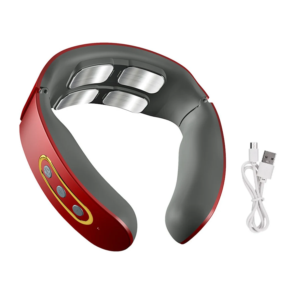Smart Electric Massage Machine Neck and Shoulder Pulse Massager Kneading TENS Wireless Cervical Vertebra Relax Relief