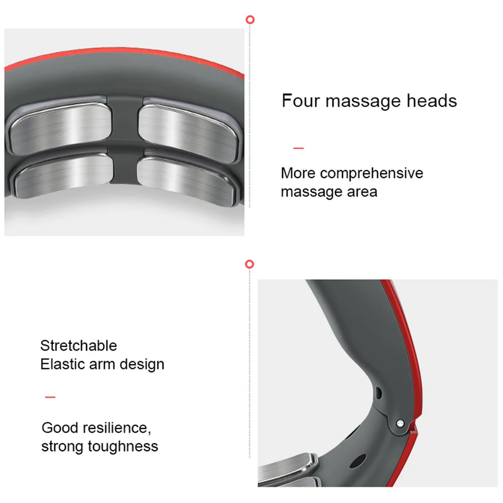 Smart Electric Massage Machine Neck and Shoulder Pulse Massager Kneading TENS Wireless Cervical Vertebra Relax Relief