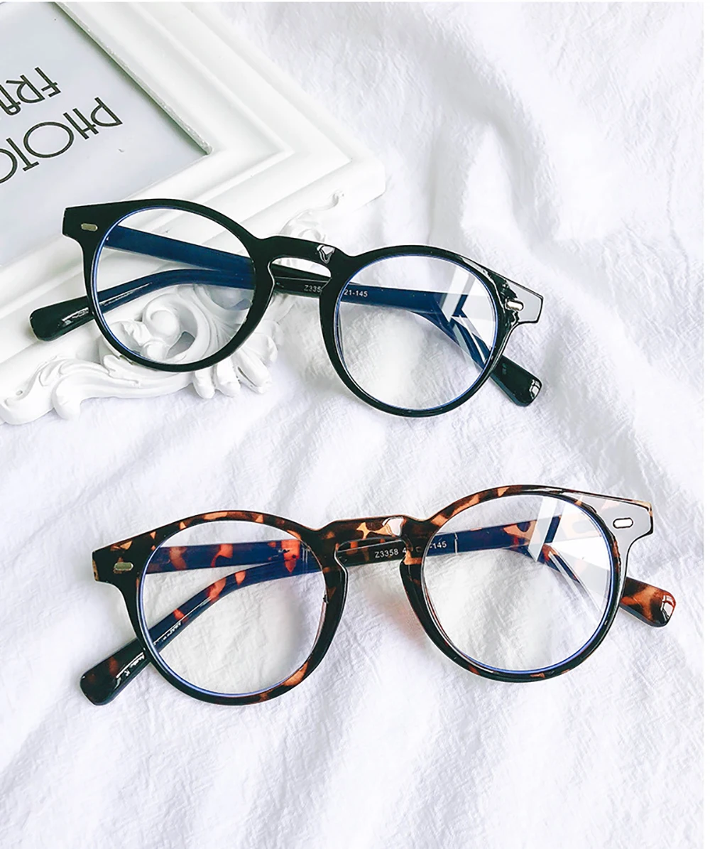 VIVIBEE Small Size Blue Light Filter Glasses Men Leopard Square Frame Gaming UV400 Blue Ray Blocking Computer Women Eyeglasses