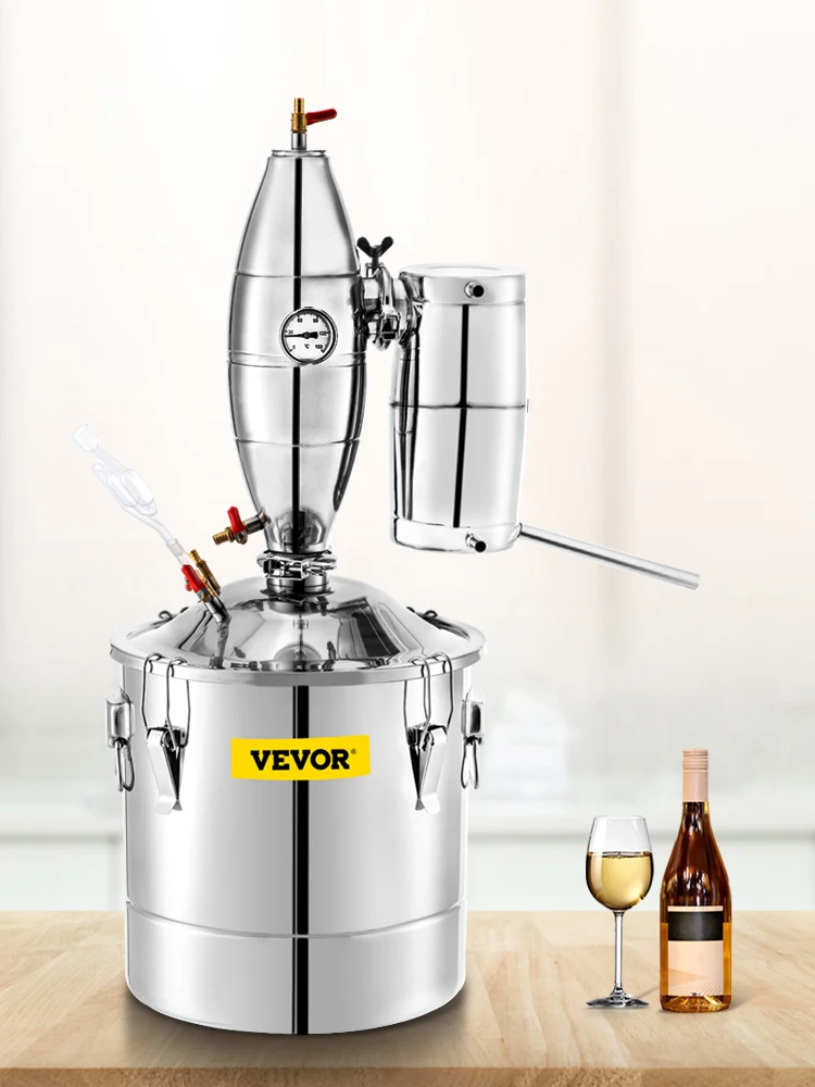 SucceBuy 20L-70L Alcohol Distiller Machine Beer Brewing Equipment DIY Wine Moonshine Apparatus Dispenser Kit Home Appliance