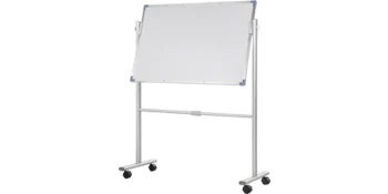 SucceBuy Mobile Magnetic Whiteboard 36 x 24 Inch Double Sided 360 Degree Reversible Rolling Dry Erase Board Height Adjustable