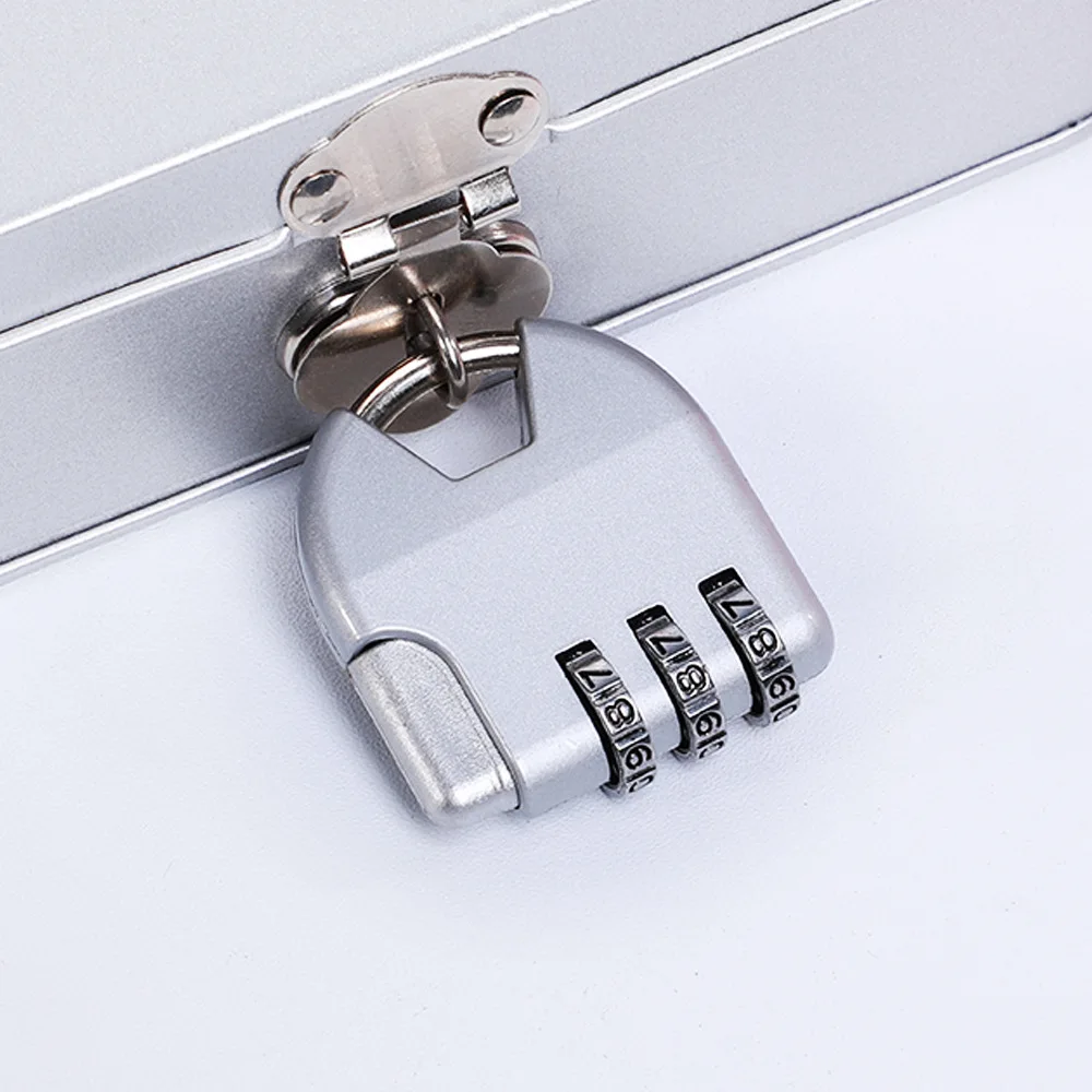 Alloy Combination Padlock for Luggage, Used on Zipper Bags, Backpacks, Handbags, Drawers, and Cabinets - Small Lock Pendant
