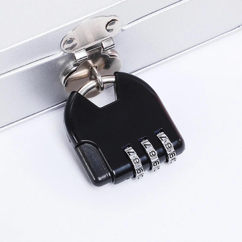 Alloy Combination Padlock for Luggage, Used on Zipper Bags, Backpacks, Handbags, Drawers, and Cabinets - Small Lock Pendant