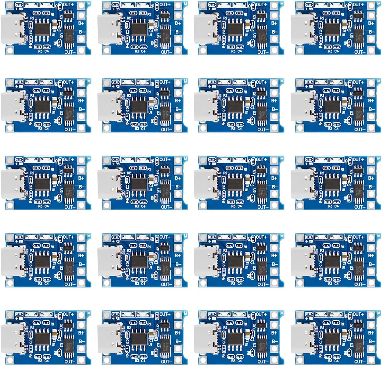 10pcs 5V 1A 18650 Lithium Battery Charging Board PLR TP4056 Lithium Charging Mini/Micro USB Type C Charge Module With Protect