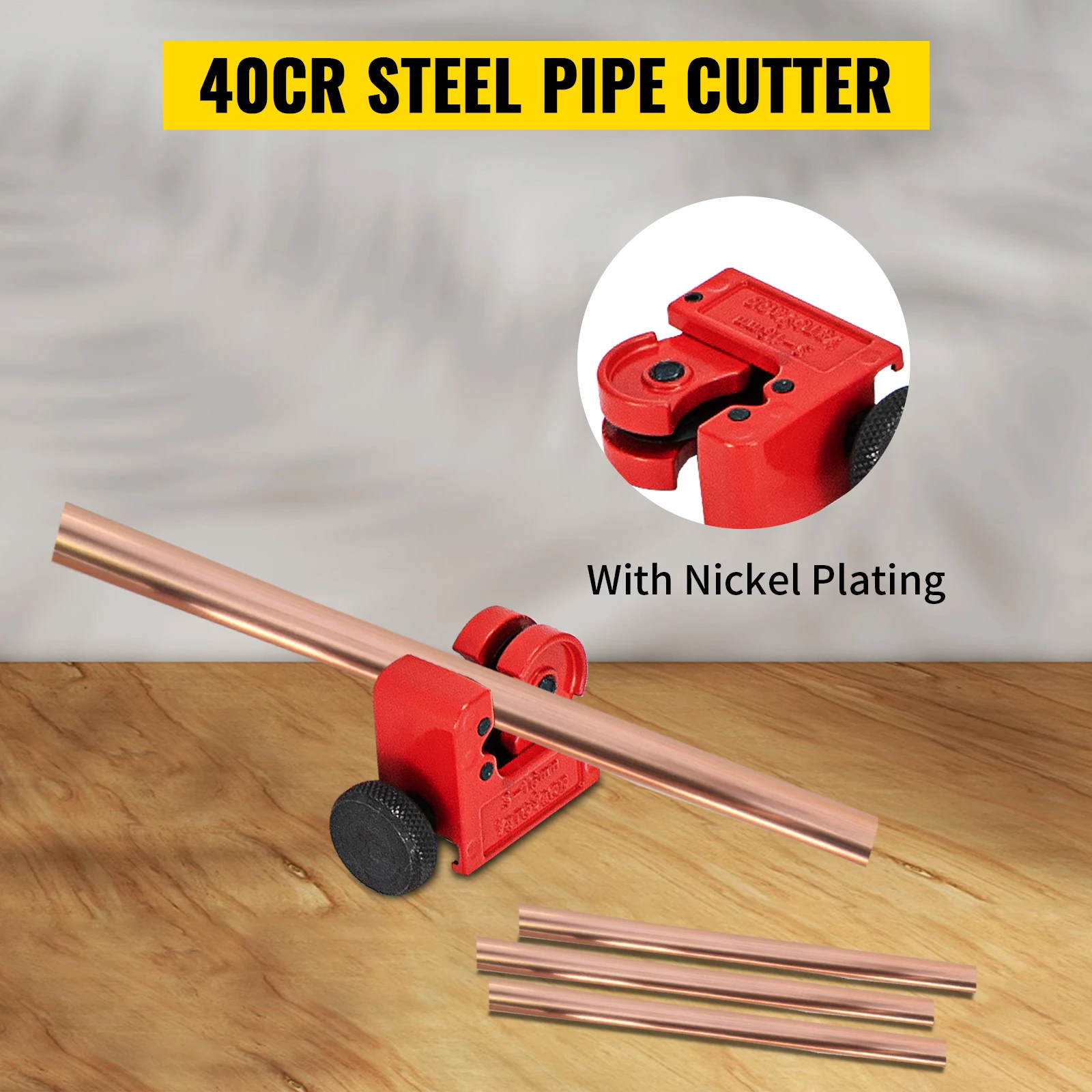 SucceBuy Brake Line Flaring Tool 45° Double Flares for 3/16" 1/4" 5/16" 3/8" Tube Size Suitable for Soft Metal of Copper Lines