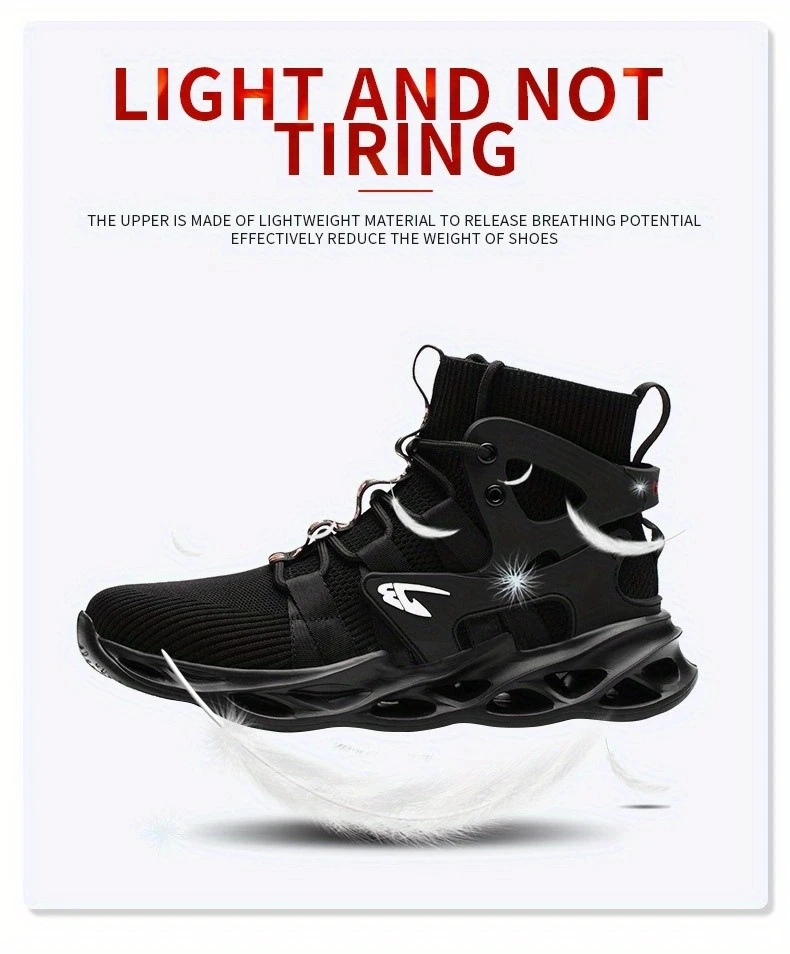 Fashionable Breathable Anti-Smash and Anti-Puncture Safety Shoes