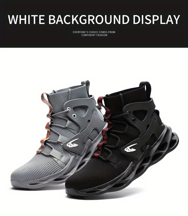 Fashionable Breathable Anti-Smash and Anti-Puncture Safety Shoes