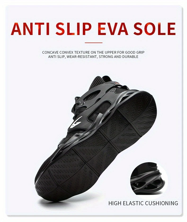 Fashionable Breathable Anti-Smash and Anti-Puncture Safety Shoes