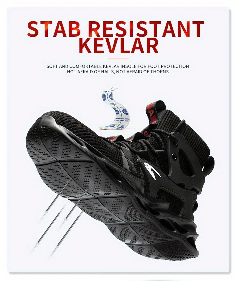 Fashionable Breathable Anti-Smash and Anti-Puncture Safety Shoes