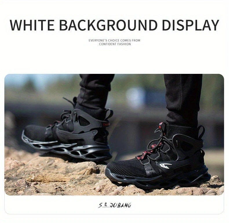 Fashionable Breathable Anti-Smash and Anti-Puncture Safety Shoes
