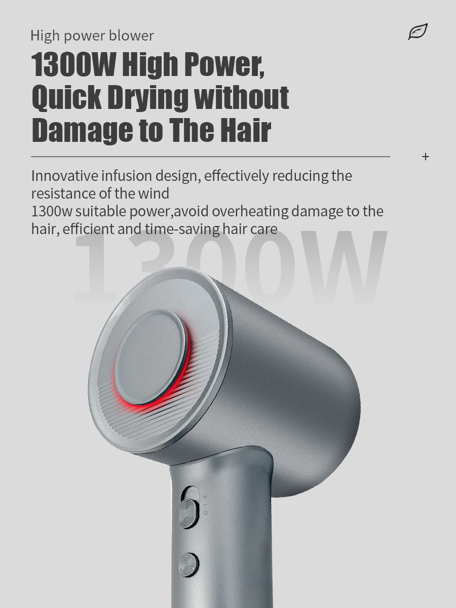 Professional Hair Dryer High-Speed 110V Personal Blower Hair Care Styling Negative Ion Tool Magnetic Nozzle Fast Hair Blow Dryer