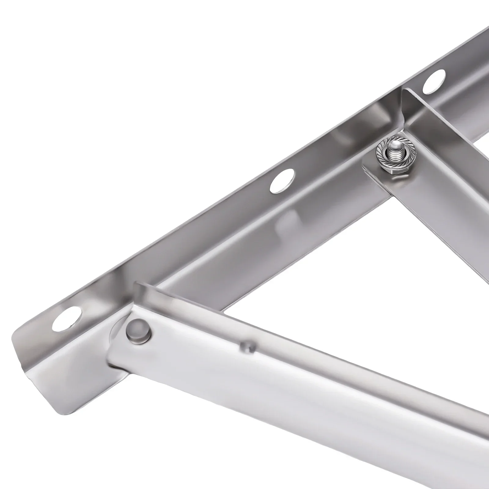 【2-Pack】Heavy Duty 1.5P Wall AC Bracket, Steel Air Conditioner Mounting Rack for Outdoor Use, Secure Split System Hanger Bracket