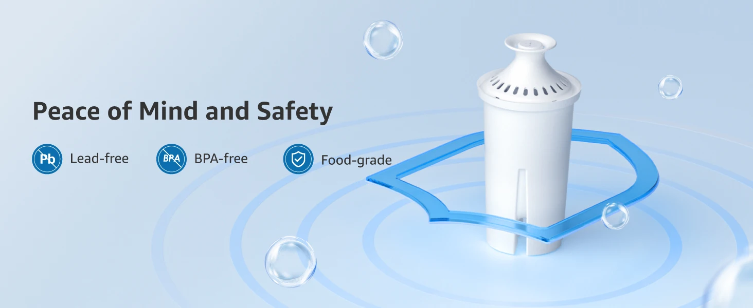 AQUA CREST Replacement for Brita® Filter, Brita® Water Pitchers and Dispensers, Classic OB03, Mavea® 107007, and More