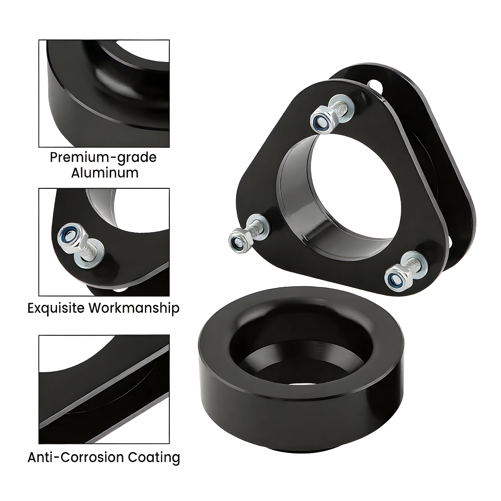 Front 2" Rear 1.5" Full Leveling Lift Kit w/ Spacers For Toyota RAV4 2006-2018