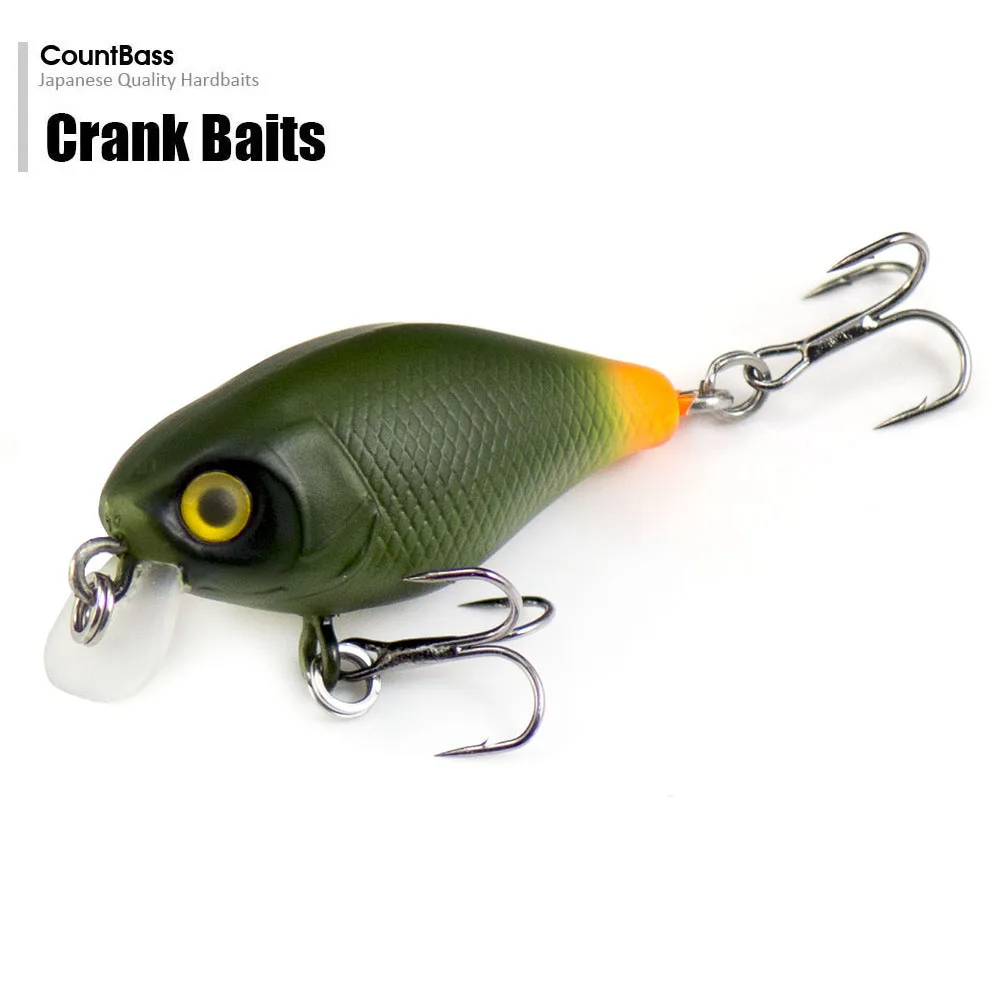 Countbass Crank bait 38mm 4.4g Hard Plastic Fishing Lures, Wobbler Freshwater Crappie Fishing Baits