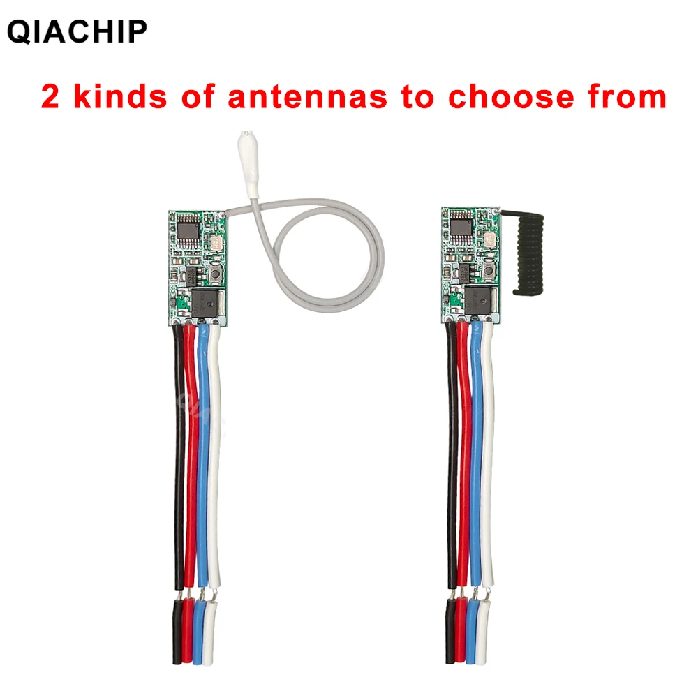 QIACHIP 433MHz Wireless Remote Control Switch Long Range Mini Receiver 3.6V 12V 24V and 433 MHz Transmitter LED Remote Control