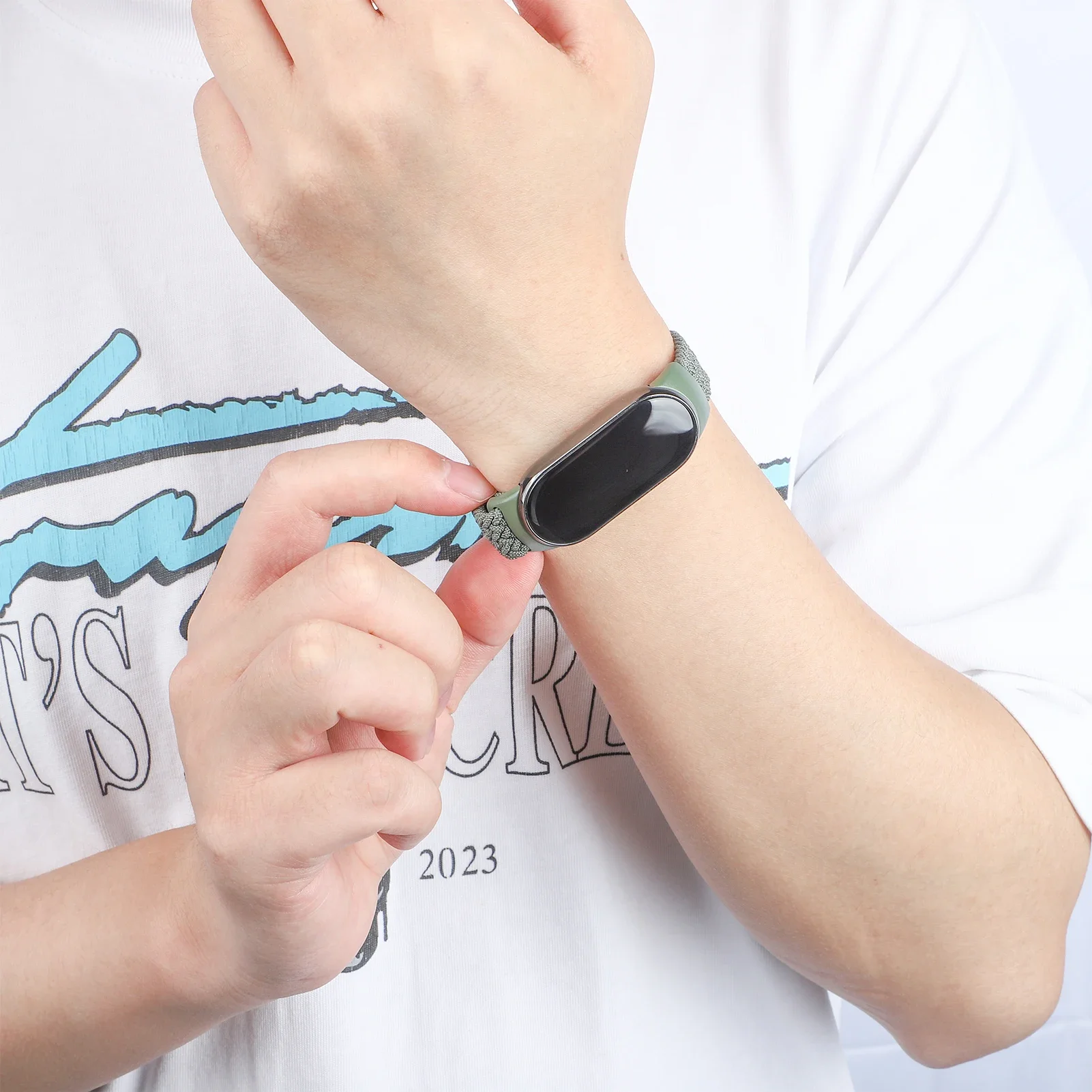 Magnetic Braided Strap for Xiaomi Mi Band 10 Accessories Breathable Nylon Bracelet Belt Pulseira Correas Xiaomi Mi Band 9 8 2026