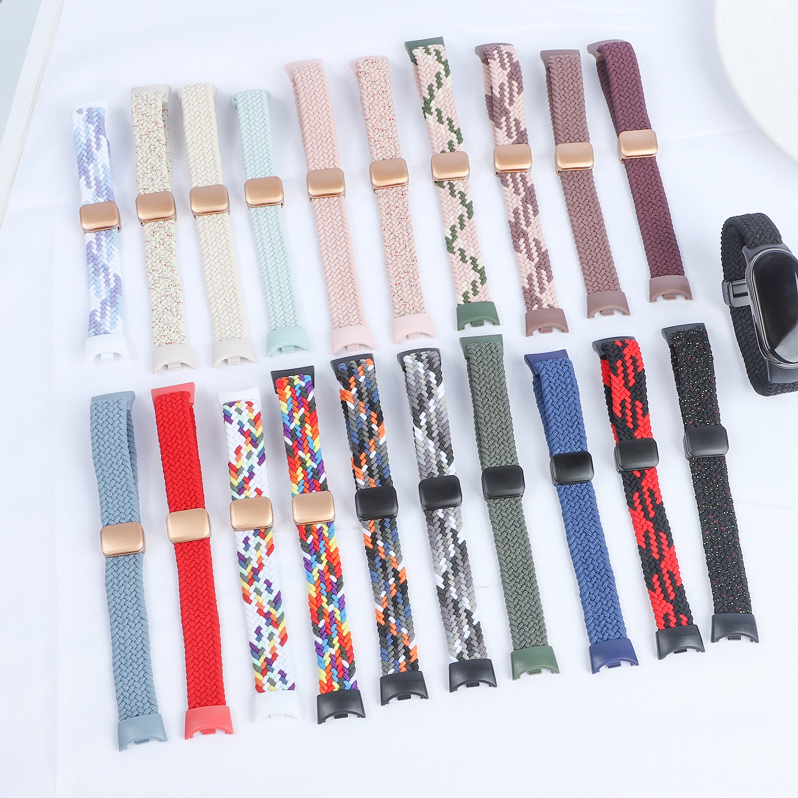 Magnetic Braided Strap for Xiaomi Mi Band 10 Accessories Breathable Nylon Bracelet Belt Pulseira Correas Xiaomi Mi Band 9 8 2026