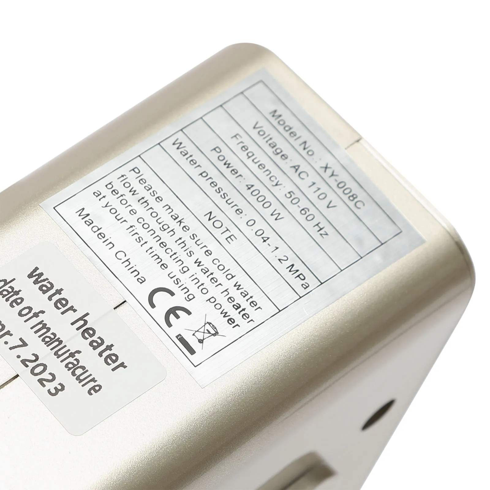 Smart Electric Water Heater, 1300-4000W Adjustable Power, Instant Hot Water, Touch Screen Temp Control, Remote Control