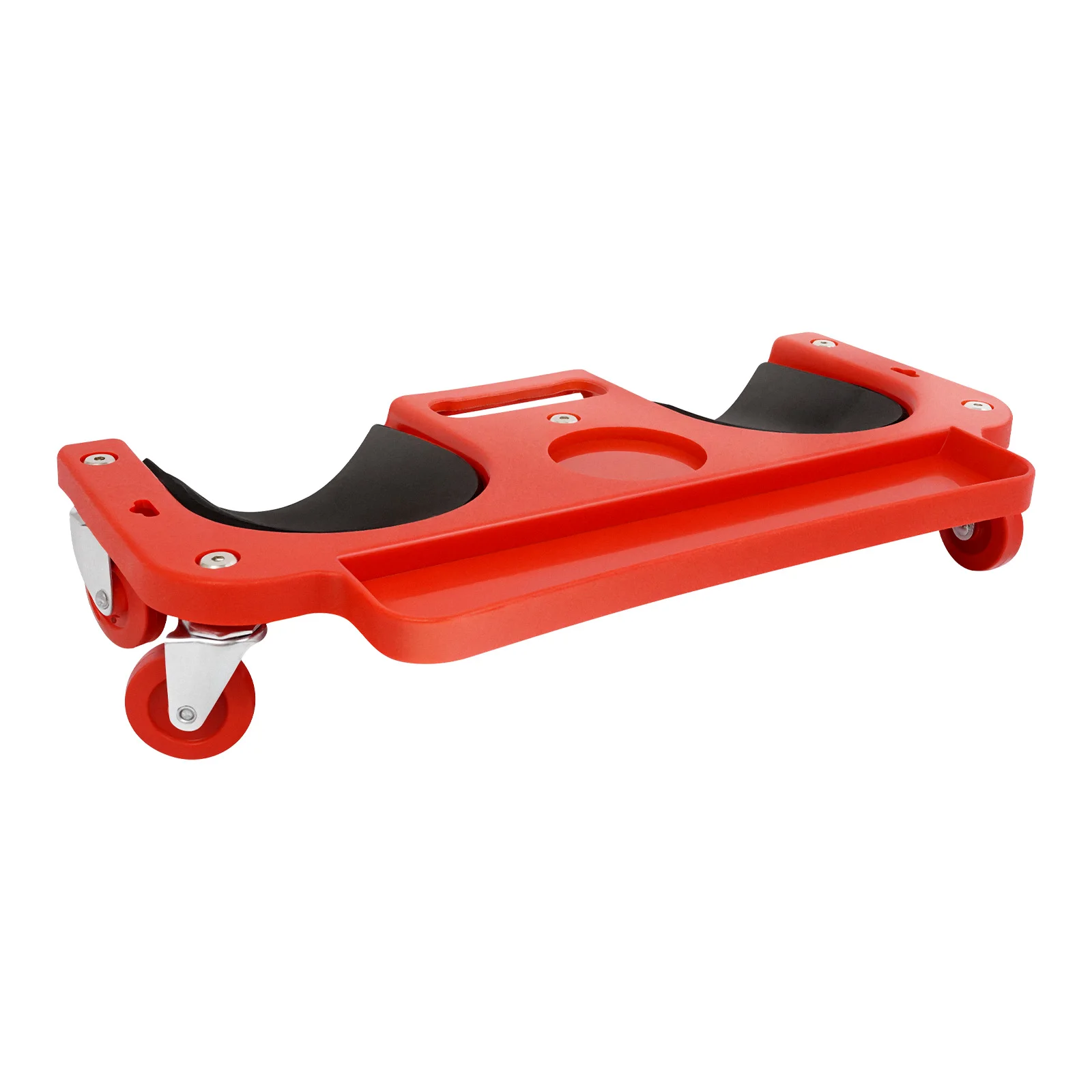Rolling Knee Pad with Tool Tray, Sponge Cushioned Movable Knee Dolly with 5 Swivel Wheels for Gardening Tile Laying