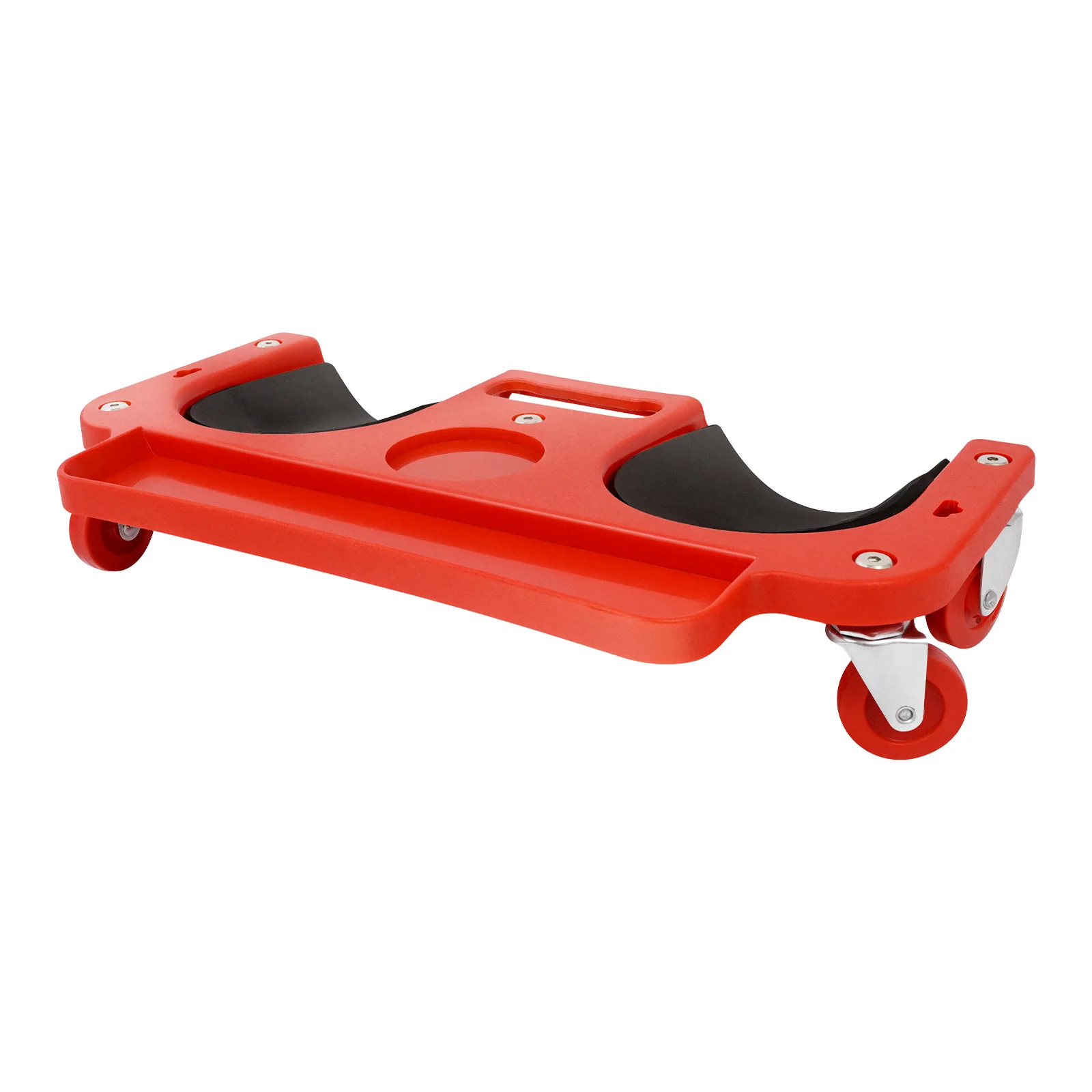 Rolling Knee Pad with Tool Tray, Sponge Cushioned Movable Knee Dolly with 5 Swivel Wheels for Gardening Tile Laying
